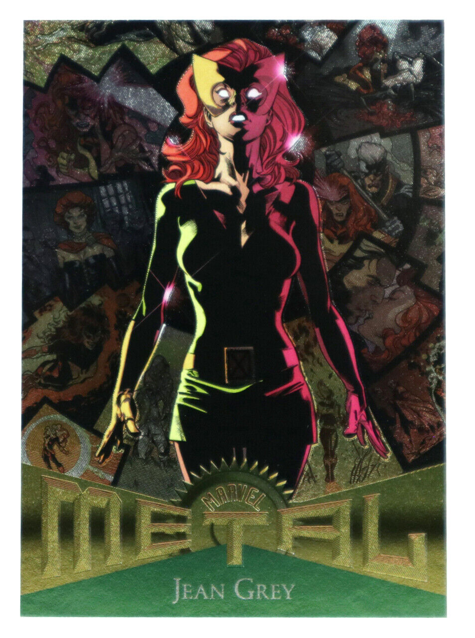 2013 Fleer Marvel Retro Jean Grey Metal Card #19 Foil Insert Upper Deck