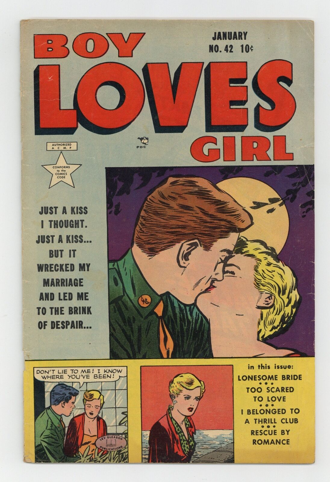 Boy Loves Girl #42 GD/VG 3.0 1954