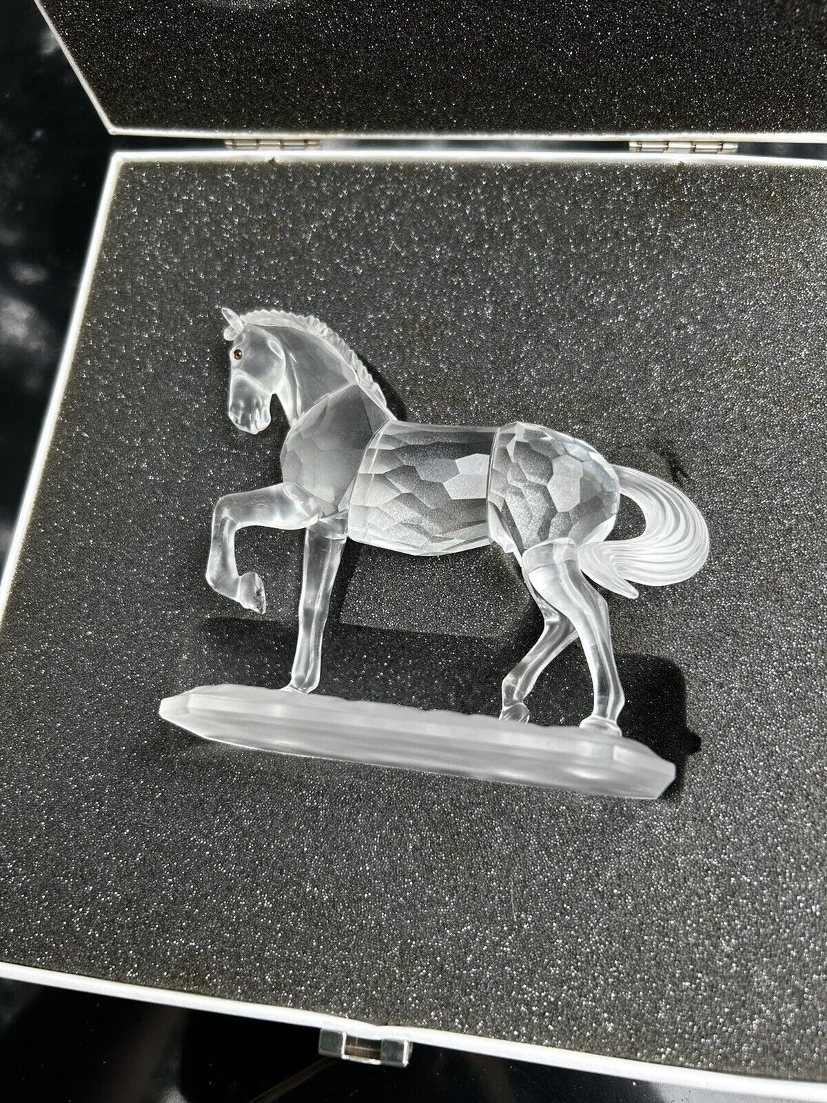 Swarovski Silver Crystal Figurine Arabian Stallion with Original Box 221609
