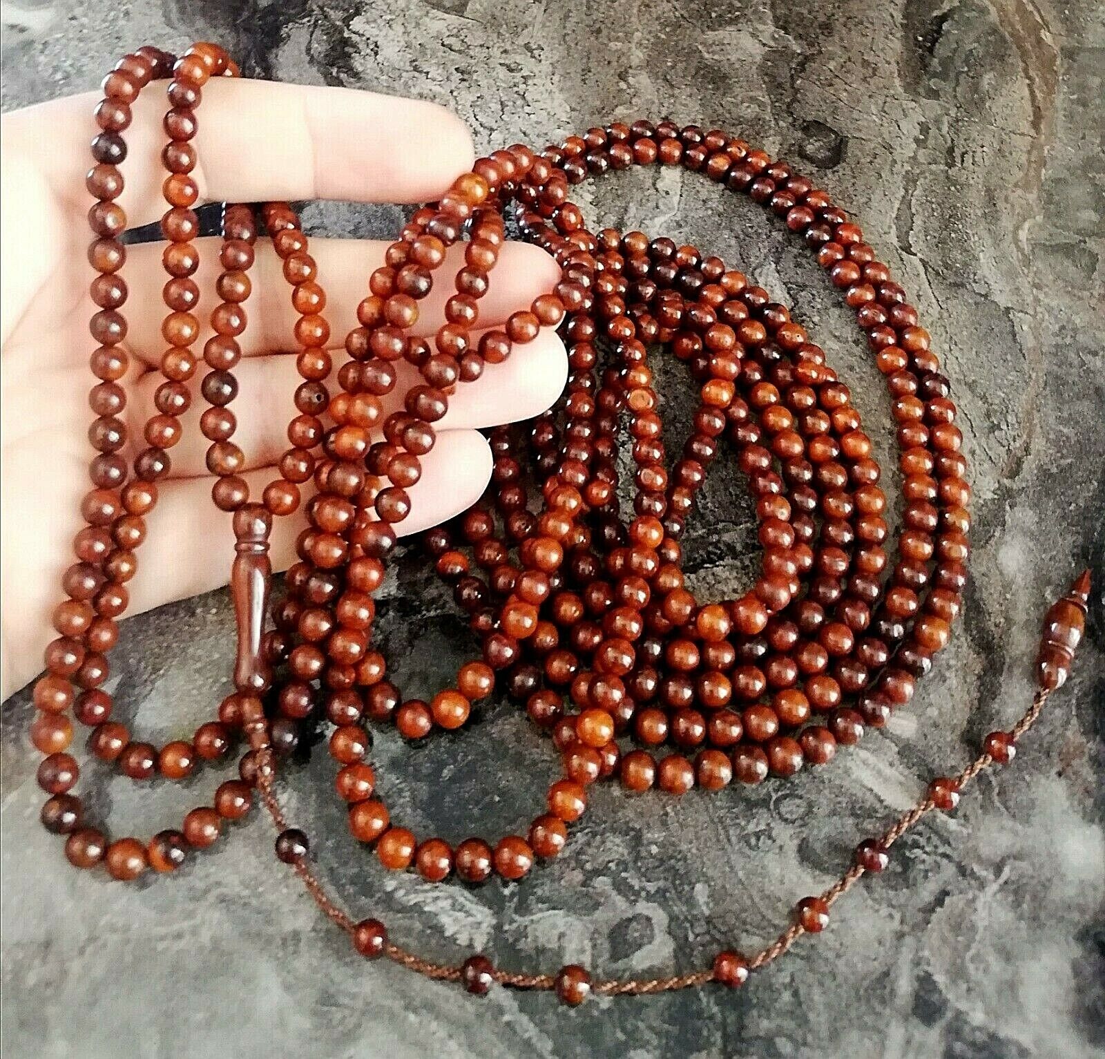 500 Kuka Coca Tree, Wooden Islamic Prayer beads, Tasbih, Misbaha, Tasbeeh, 6mm