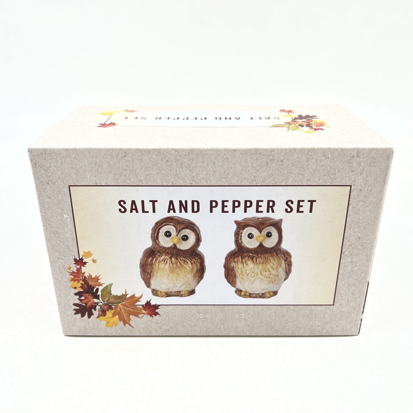 Cracker Barrel Ceramic 3In Owl Salt & Pepper Shaker AA01B43006