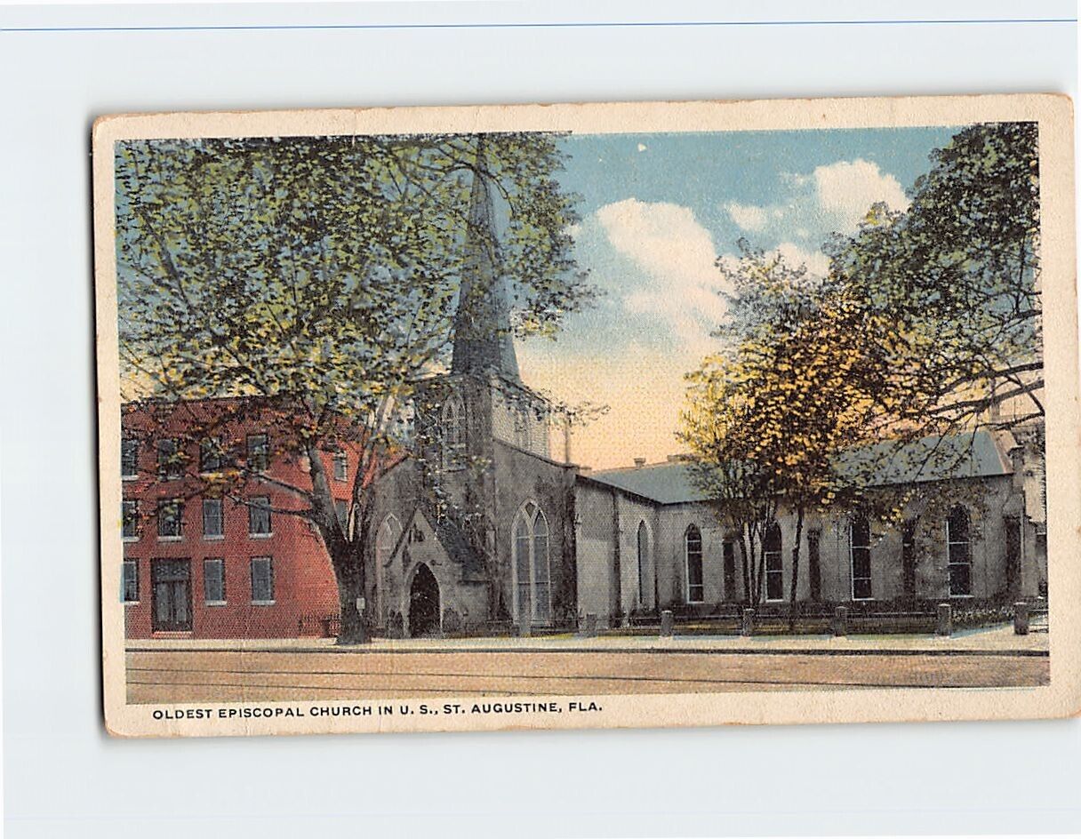 Postcard Oldest Episcopal Church in US St. Augustine Florida USA