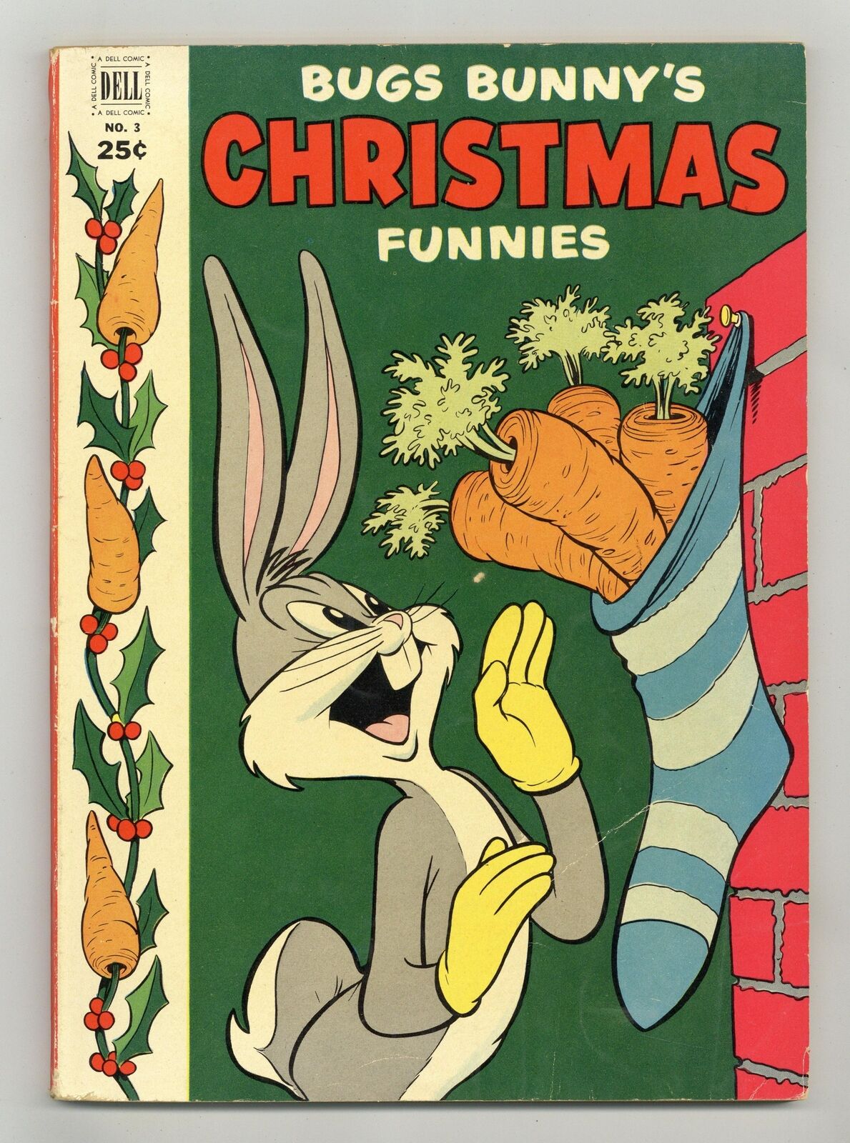 Dell Giant Bugs Bunny's Christmas Funnies #3 VG+ 4.5 1952
