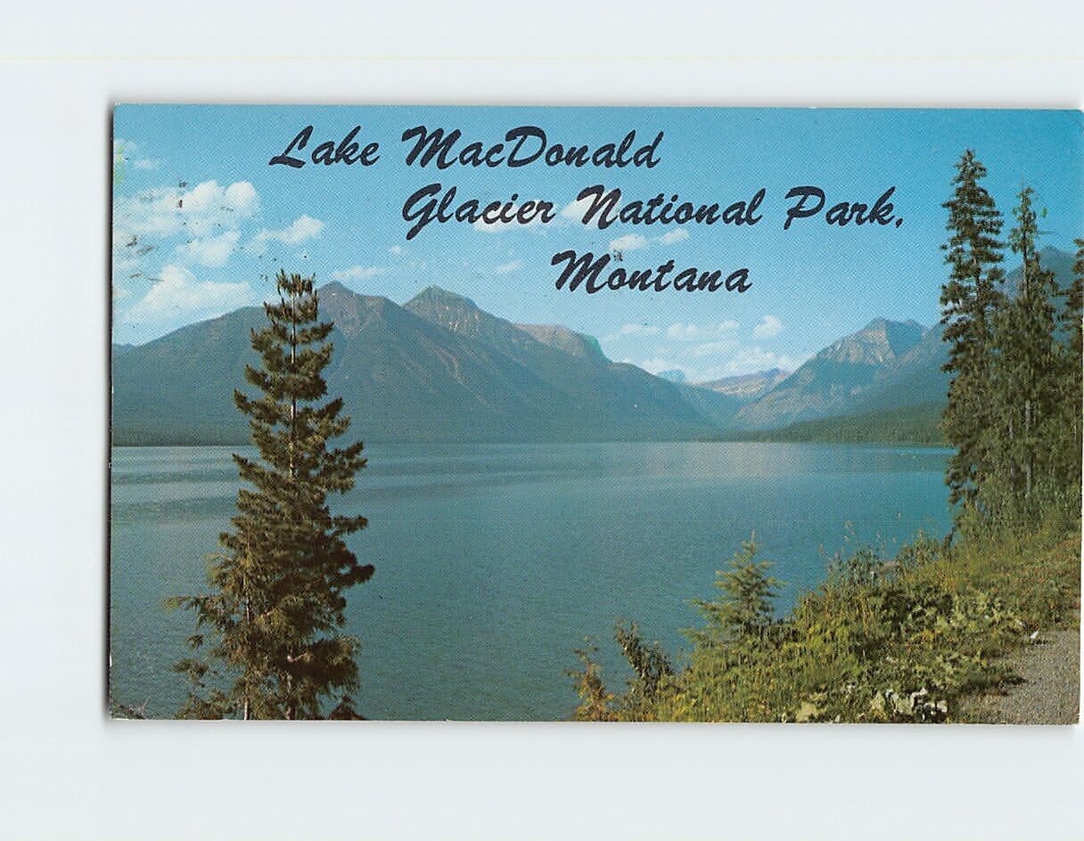 Postcard Lake MacDonald Glacier National Park Montana USA
