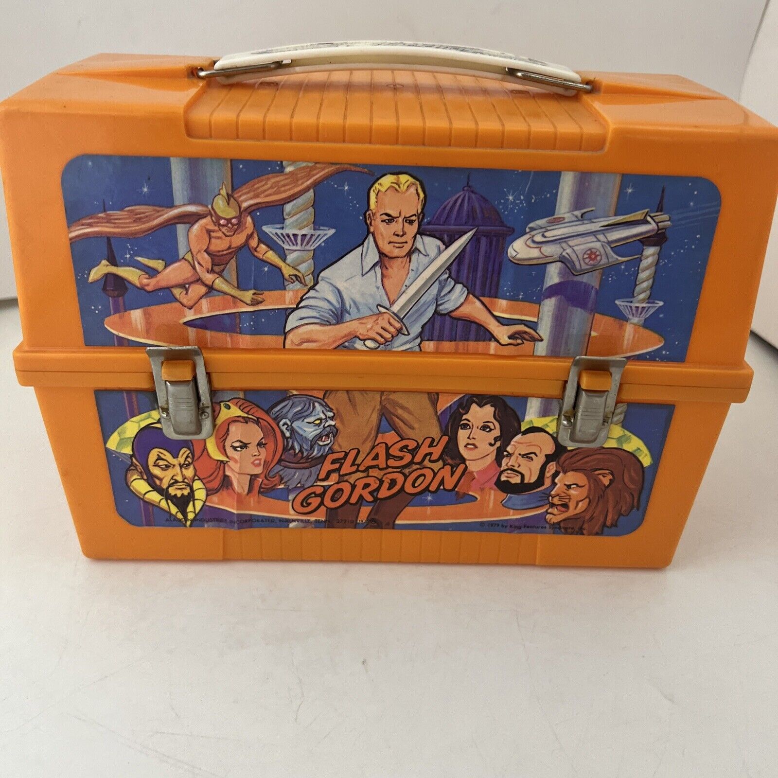 Flash Gordon Lunchbox Lunch Pail 1979 NO Thermos Aladdin ind