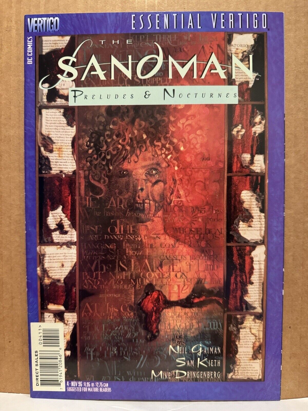 The SANDMAN #4 NM-/VF+ 🔥1st App LUCIFER MORNINGSTAR Neil Gaiman 1989 DC Vertigo