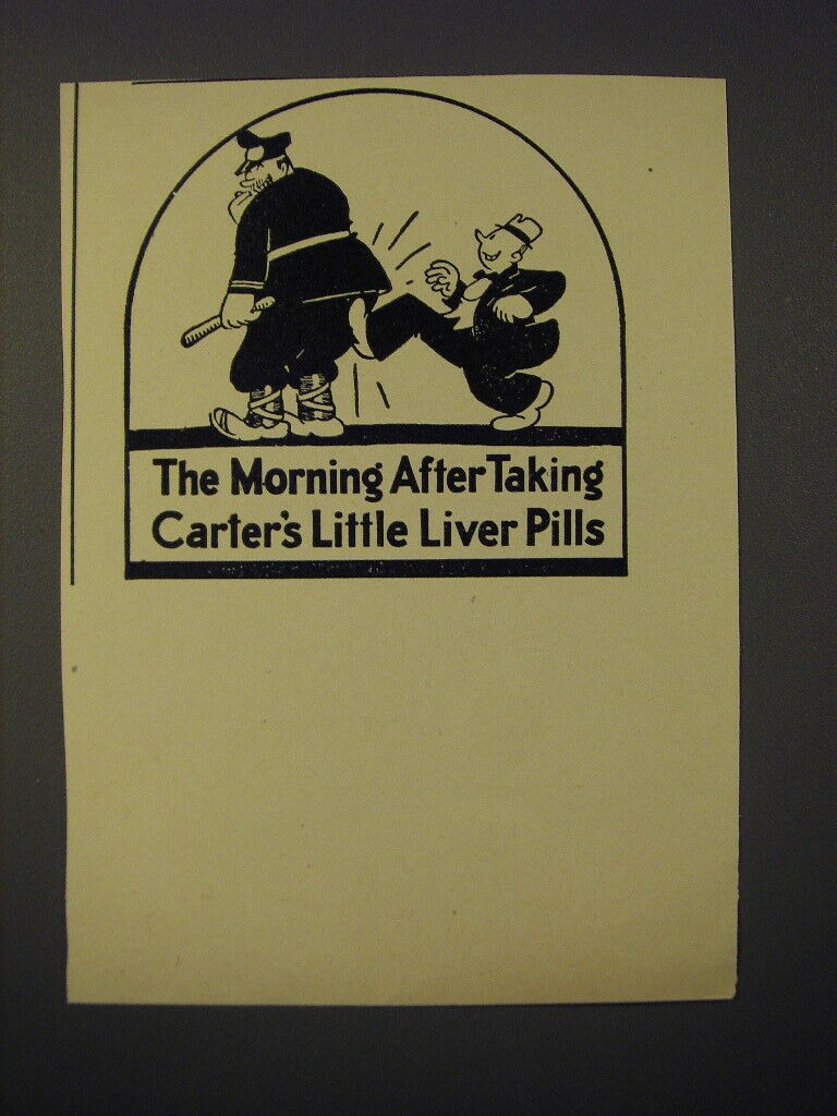 1938 Carter's Little Liver Pills Advertisement - The morning after taking