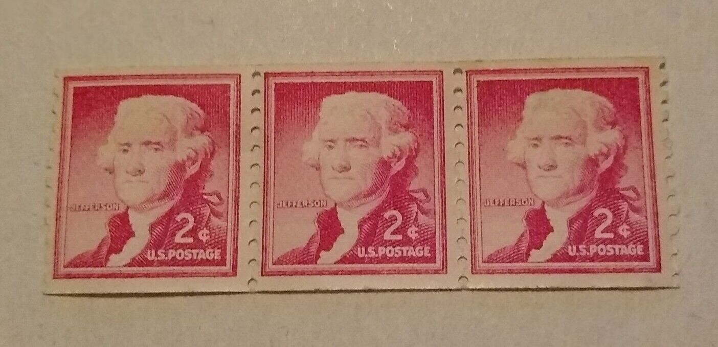 Add some historical value to your collection with 1954 Thomas Jefferson 2c stamp
