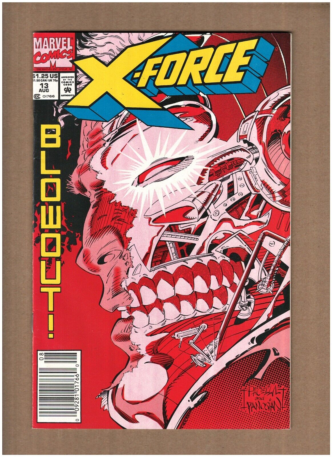 X-Force #13 Newsstand Marvel Comics 1992 Cable & Domino VF 8.0