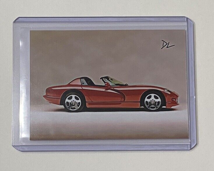 1991 Dodge Viper Limited Edition Artist Signed Trading Card 4/10
