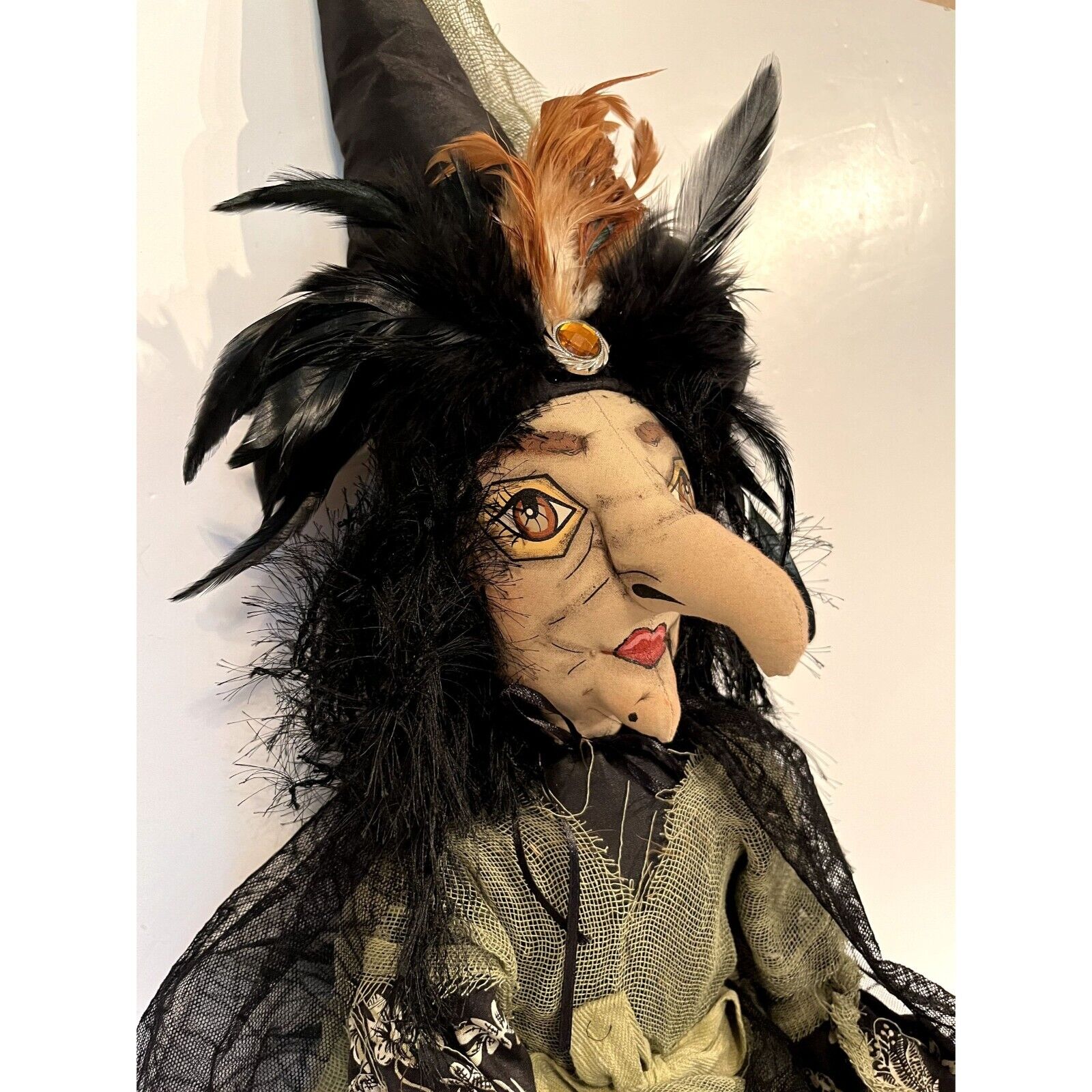 Joe Spencer Halloween Witch Gallerie II Gathered Traditions Decor Doll