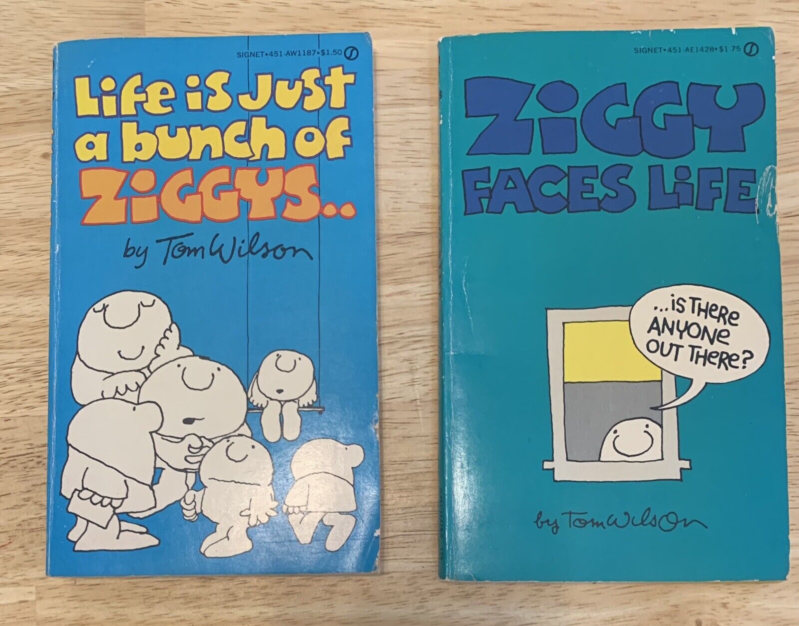 Ziggy Faces Life, Life Is Just A Bunch Of Ziggy’s Lot Books Tom Wilson Paperback