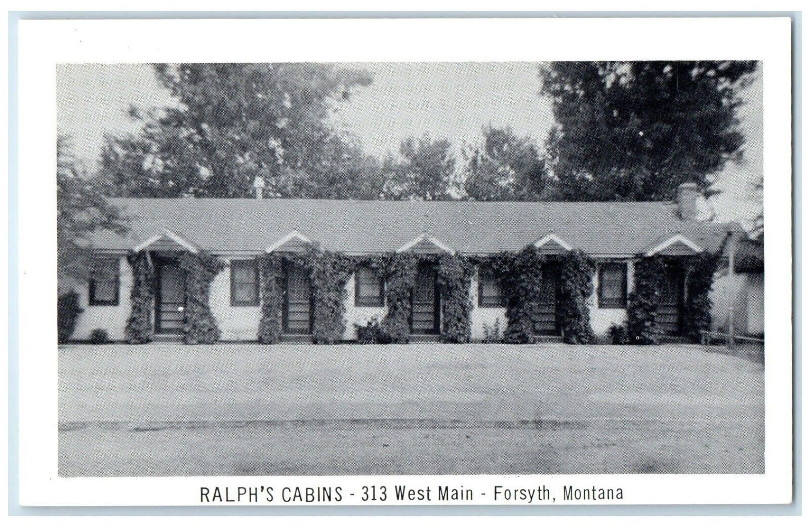 c1930\'s View Of Ralph\'s Cabins Forsyth Montana MT Posted Vintage Postcard