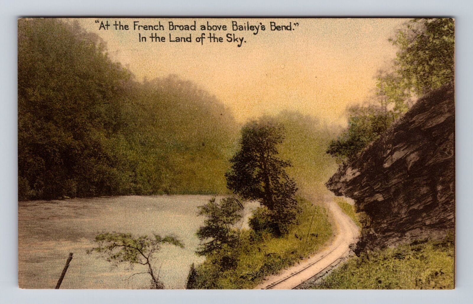 KY-Kentucky, French Broad Above Baileys Bend, Antique, Vintage Souvenir Postcard
