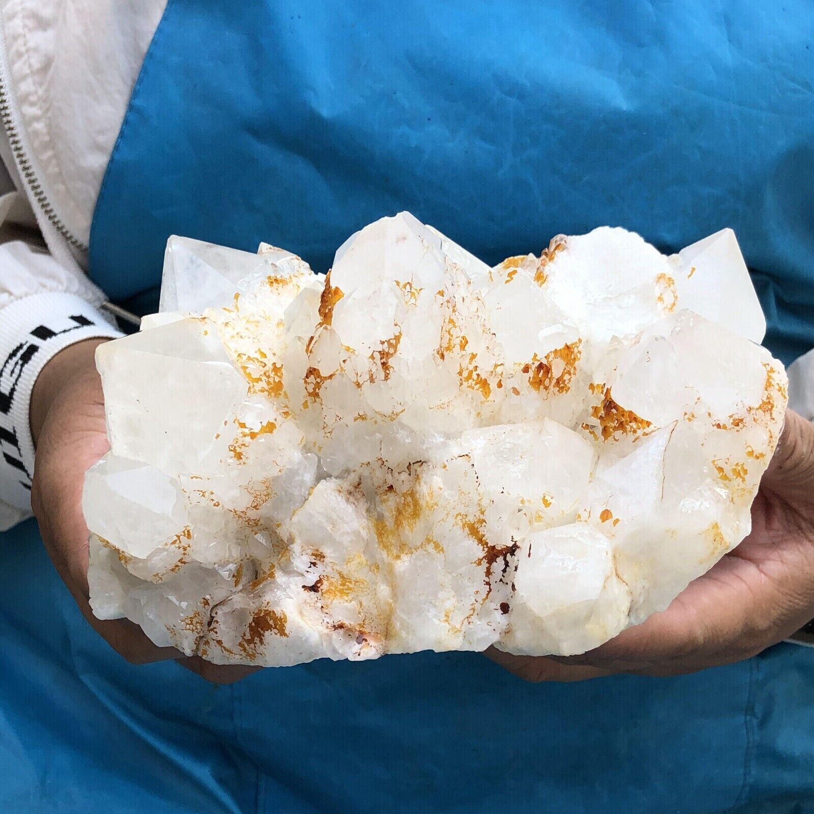 4.5 LB Natural Clear Quartz Cluster Crystal Cluster Mineral Specimen