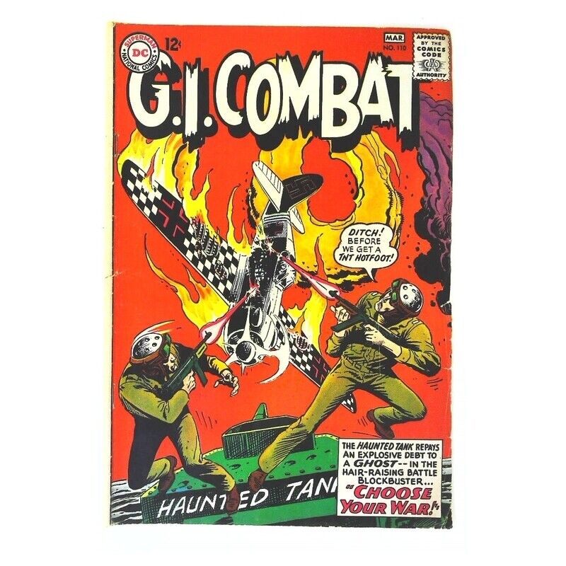G.I. Combat #110 1957 series DC comics VG+ Full description below [z: