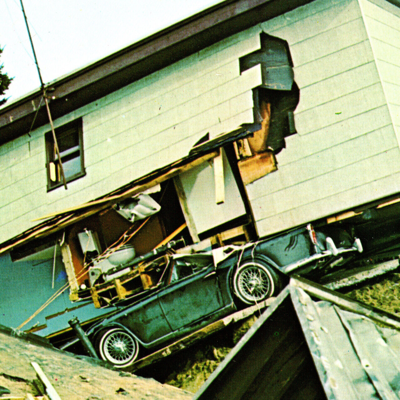 Vintage 1964 Alaskan Quake Earthquake Good Friday House Car Anchorage
