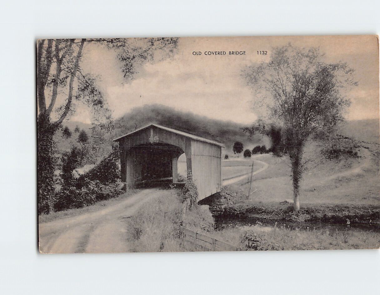 Postcard Old Covered Bridge