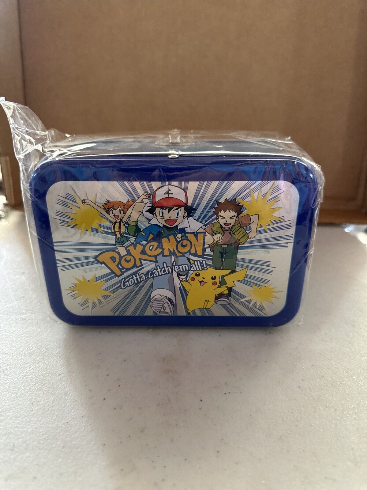 VINTAGE 1998 Pokemon Gotta Catch Em All Collectible Tin Card Box Mini Lunchbox