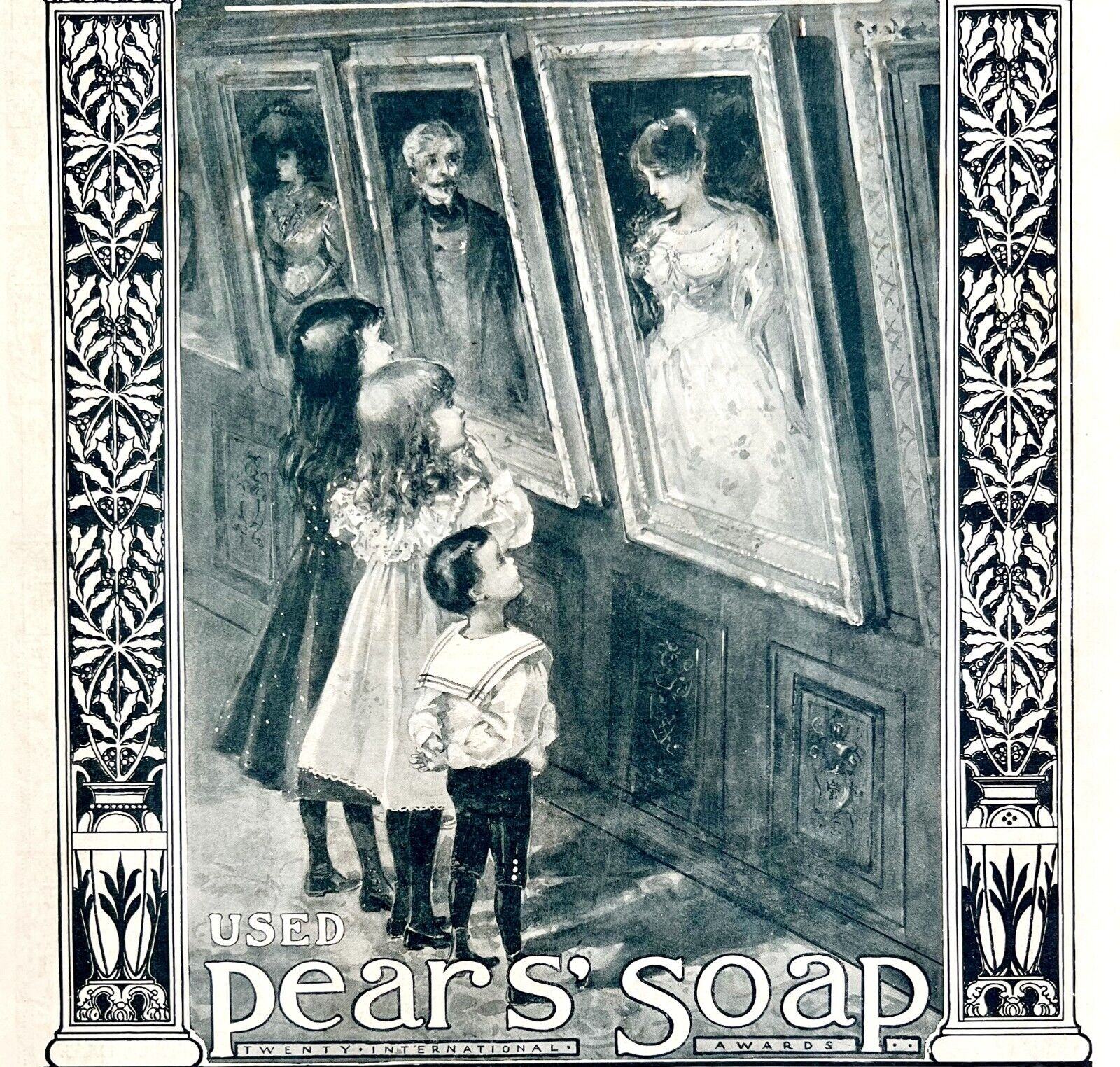 Pear\'s Soap Our Ancestors 1897 Advertisement Victorian Full Page Color DWII6