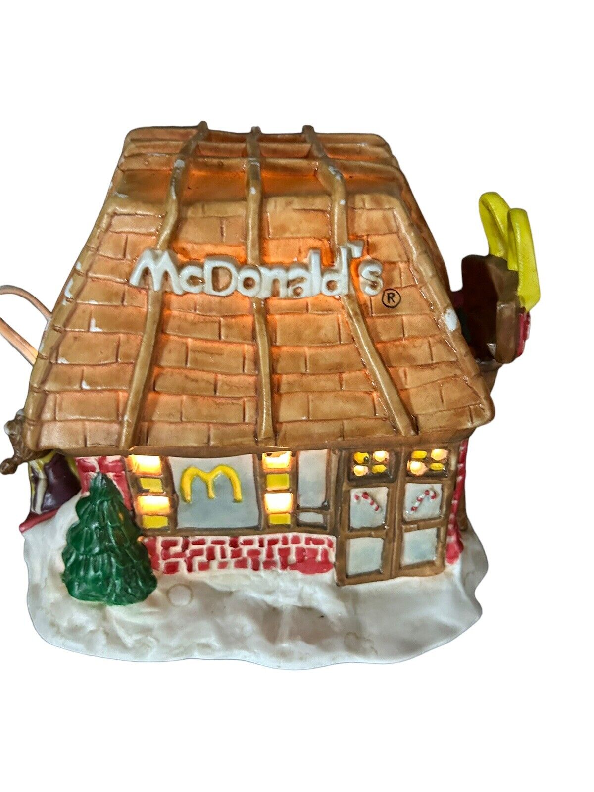 McDonald\'s Ceramic  Miniature Restaurant Building-Model By Group II