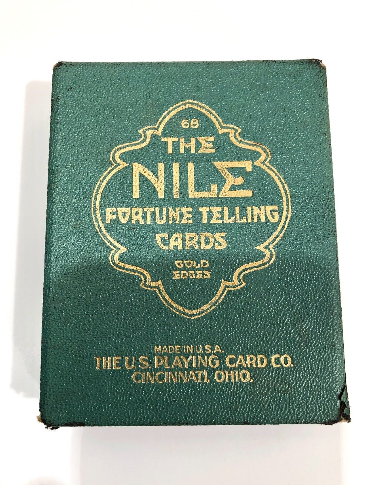 Vintage Antique 1904 Nile Fortune Telling Cards USPCC Very Nice W/ Gold Edges