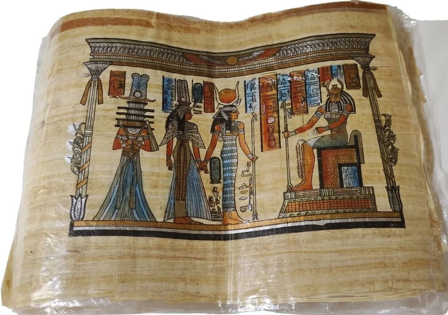 Hand Painted Genuine Papyrus 1 of 11