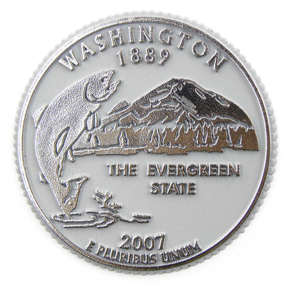 Washington State Quarter Magnet by Classic Magnets
