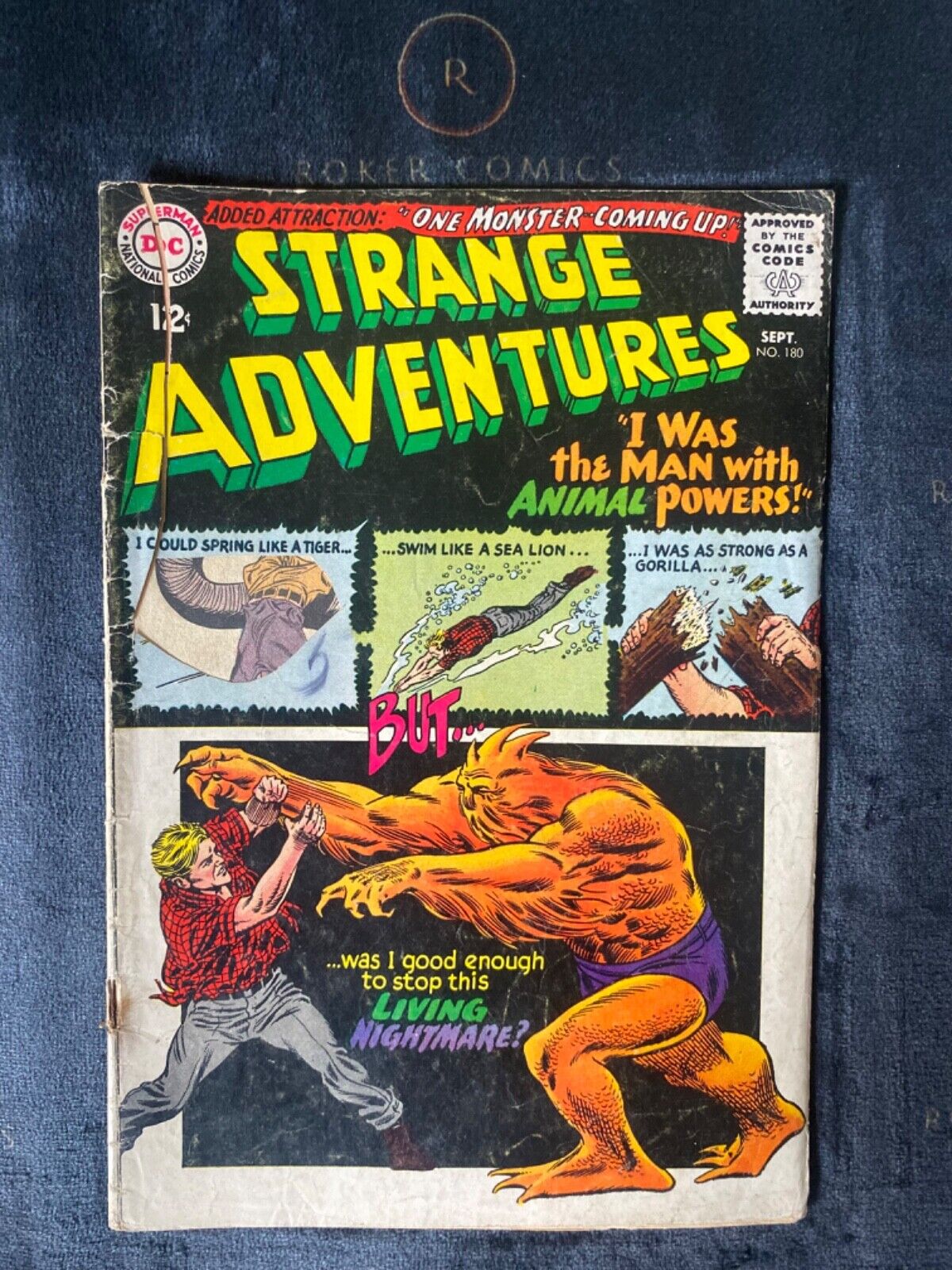 Strange Adventures #180 1965 1st app. and origin Animal Man