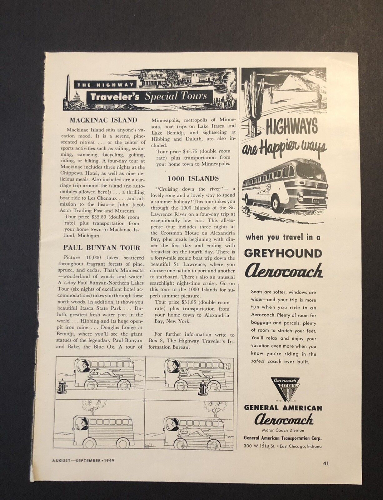1949 Mackinac Island Michigan Magazine Article