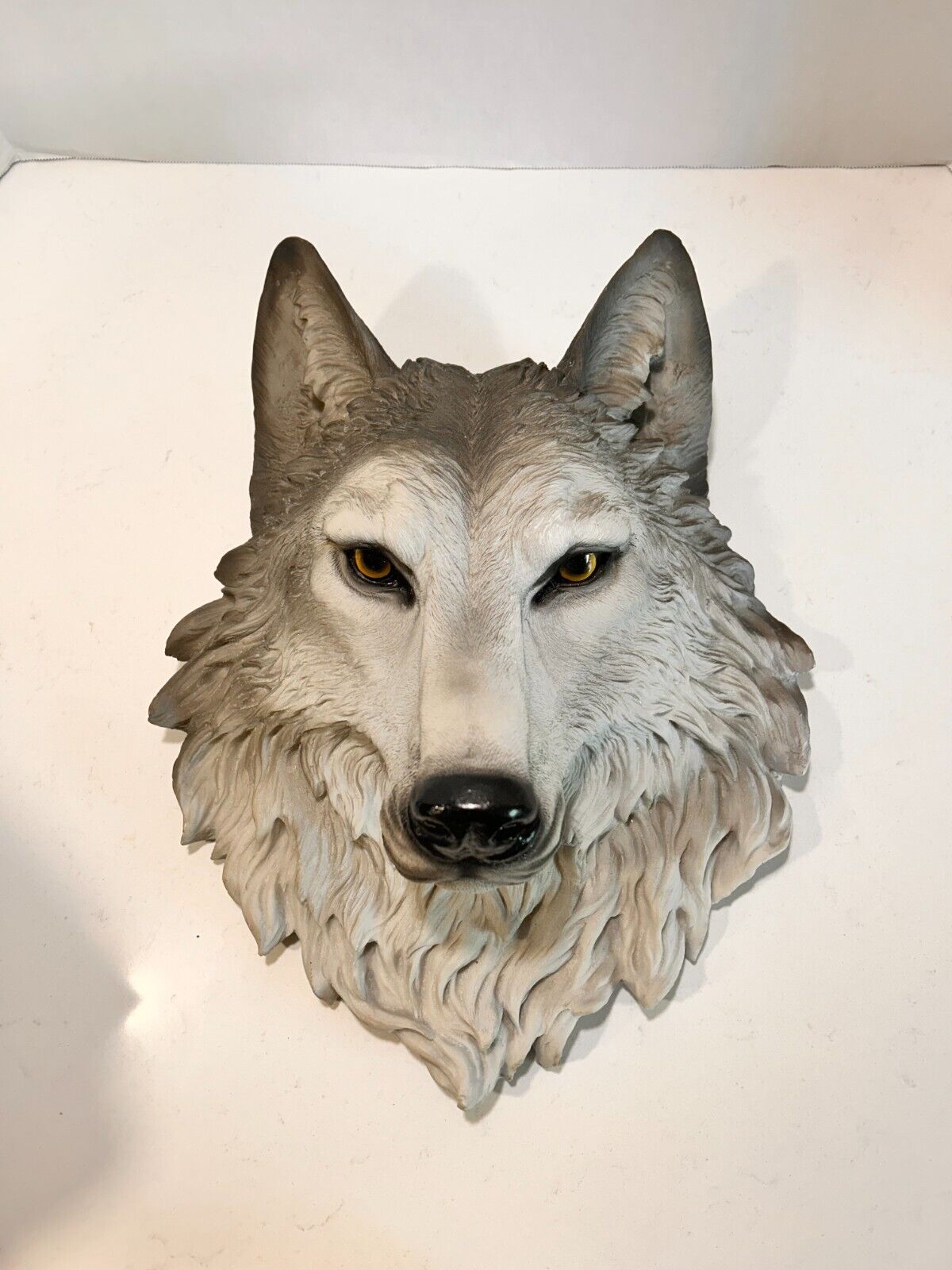 Gray Wolf Wildlife Fake Taxidermy Wall Hang Mount Home Decor