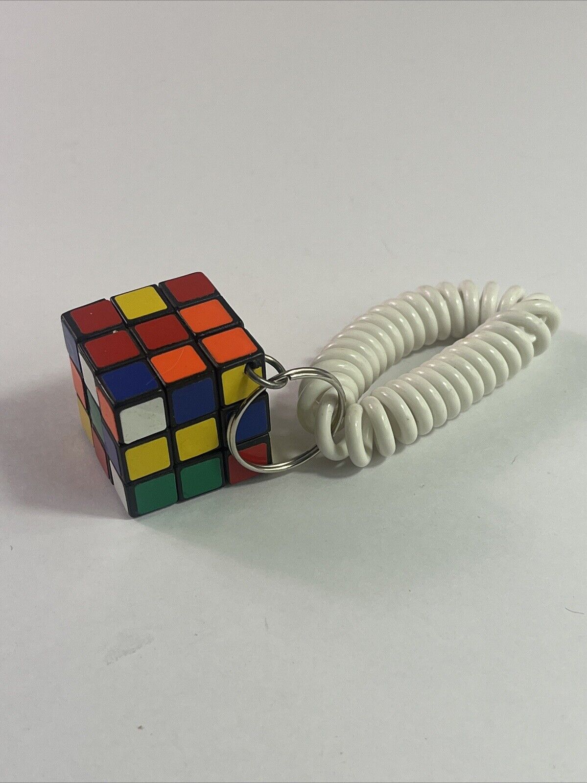 Mini Rubik's Cube 1” X 1” Travel Keychain Vintage 80’s