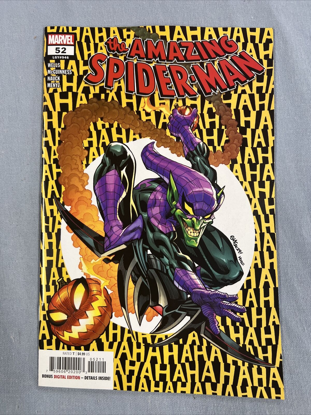 Marvel Comics AMAZING SPIDER-MAN #52 Ed McGuiness Cover (2024)