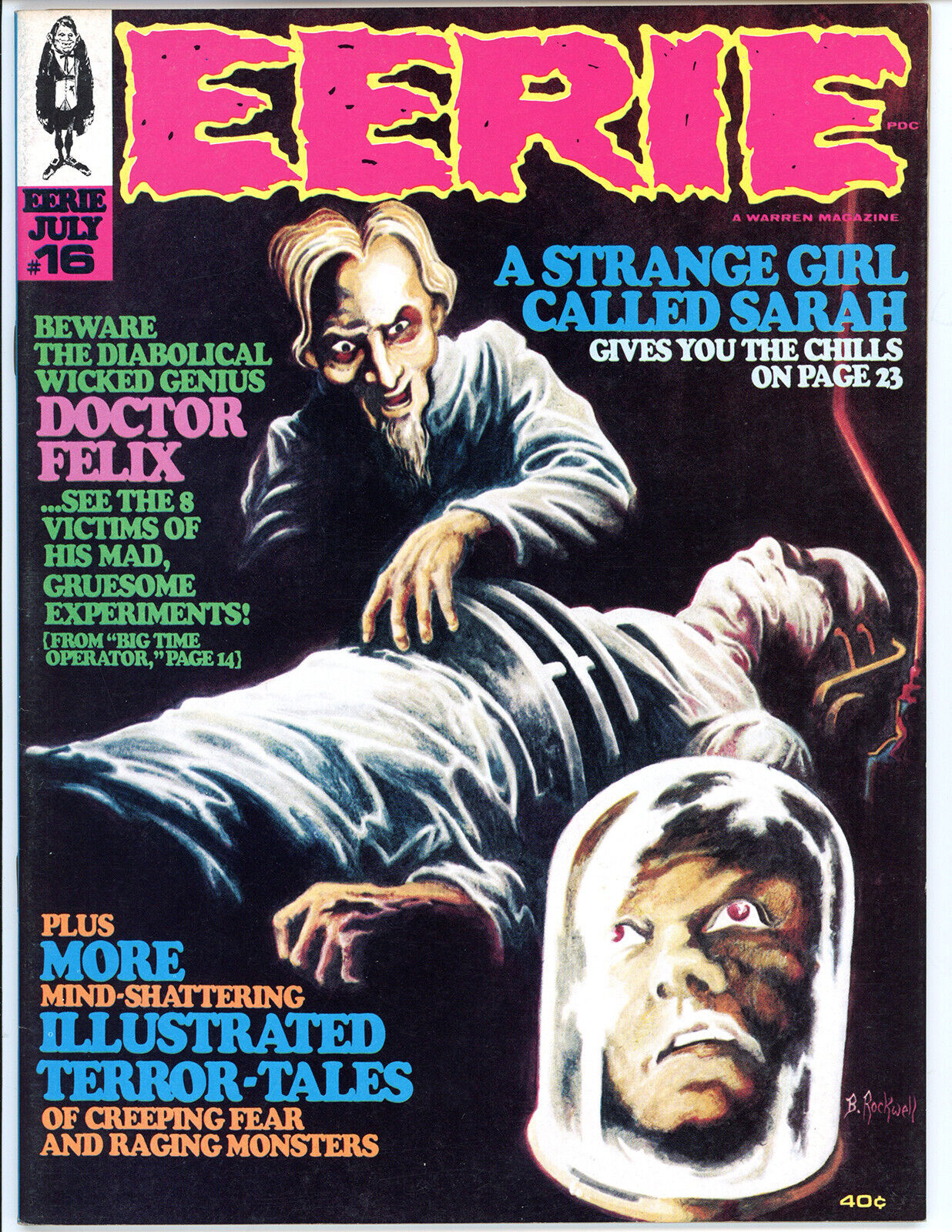 EERIE 16 - July 1968  - Mind Shattering Illustrated Terror Tales