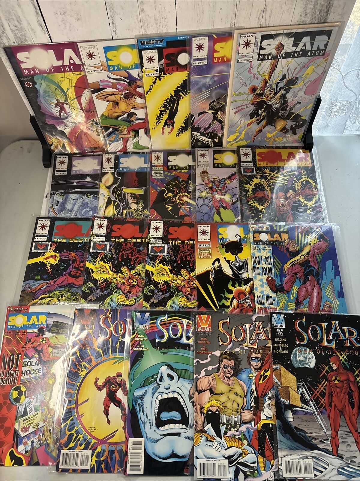 SOLAR MAN OF THE ATOM Comic Book Lot of 26 Valiant Comics 1992 Vintage Comics