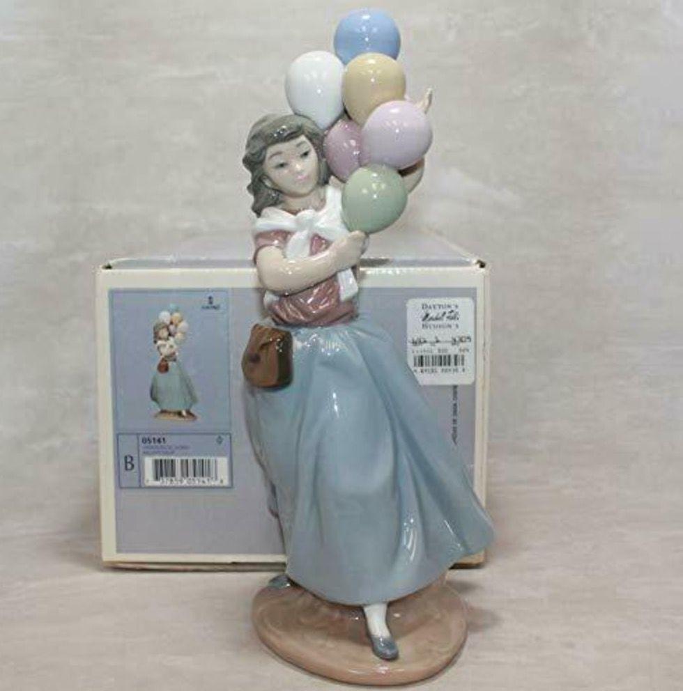 Lladro 5141 Balloon Cellar Figurine F/S Japan