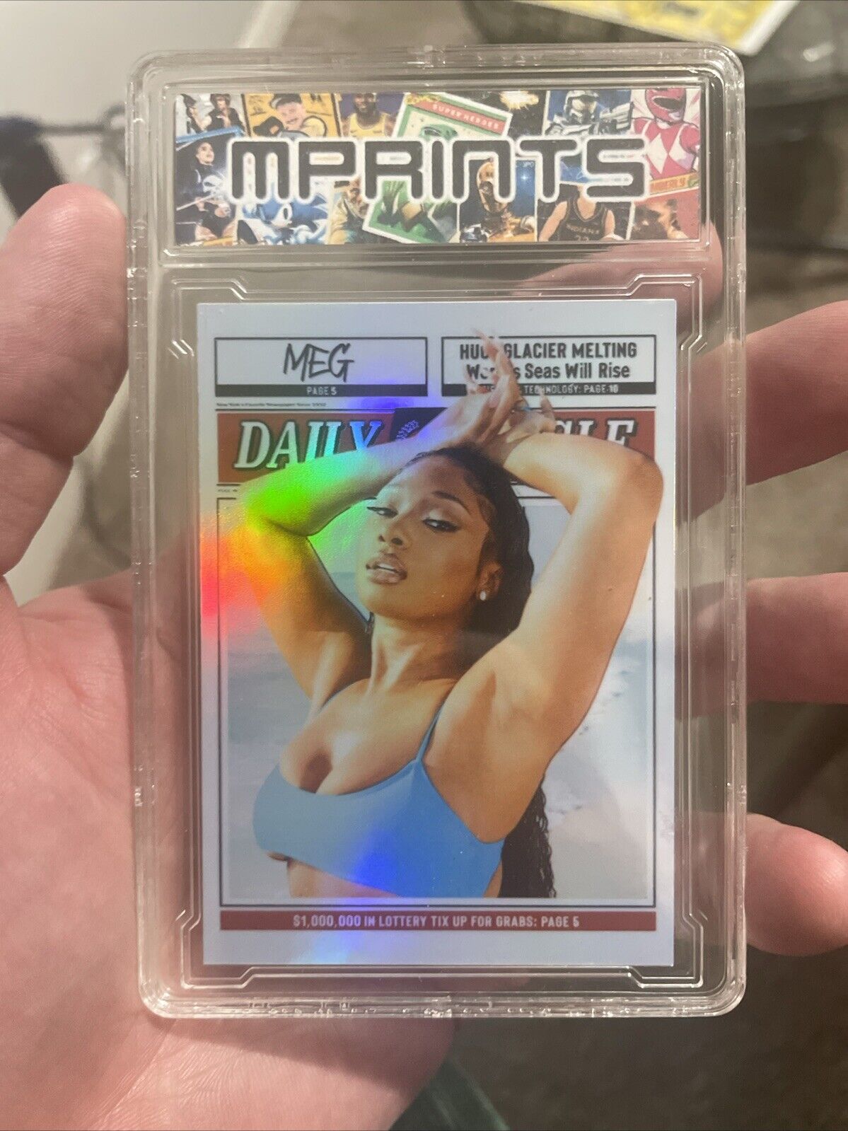 SLABBED Limited Megan Thee Stallion Custom Refractor Trading Card By MPRINTS
