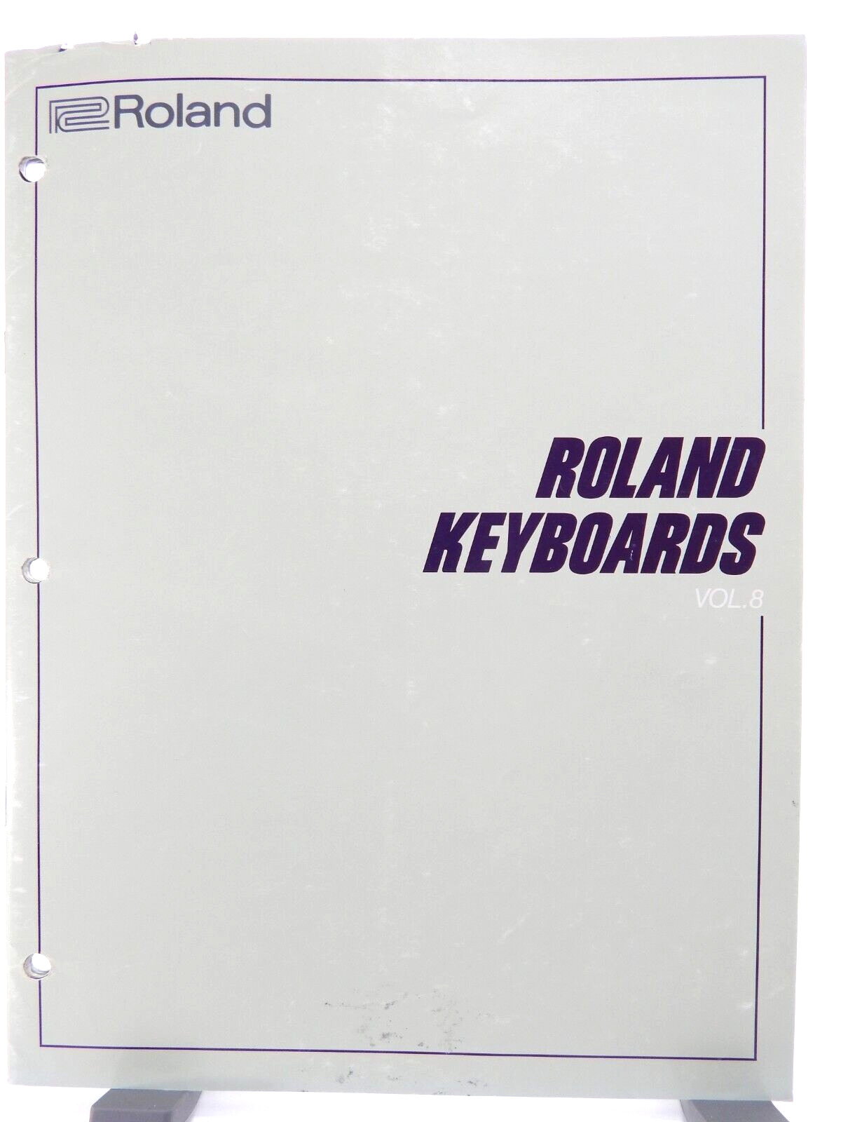 ROLAND Keyboard Synthesizer Catalog 1986 AXIS Super JX JX8P Juno 2 MKS80 24 PgVG