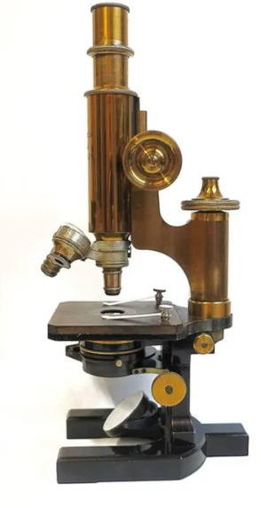 Antique Microscope Carl Zeis Jena Old Germany late 19th Laboratory Original Rare