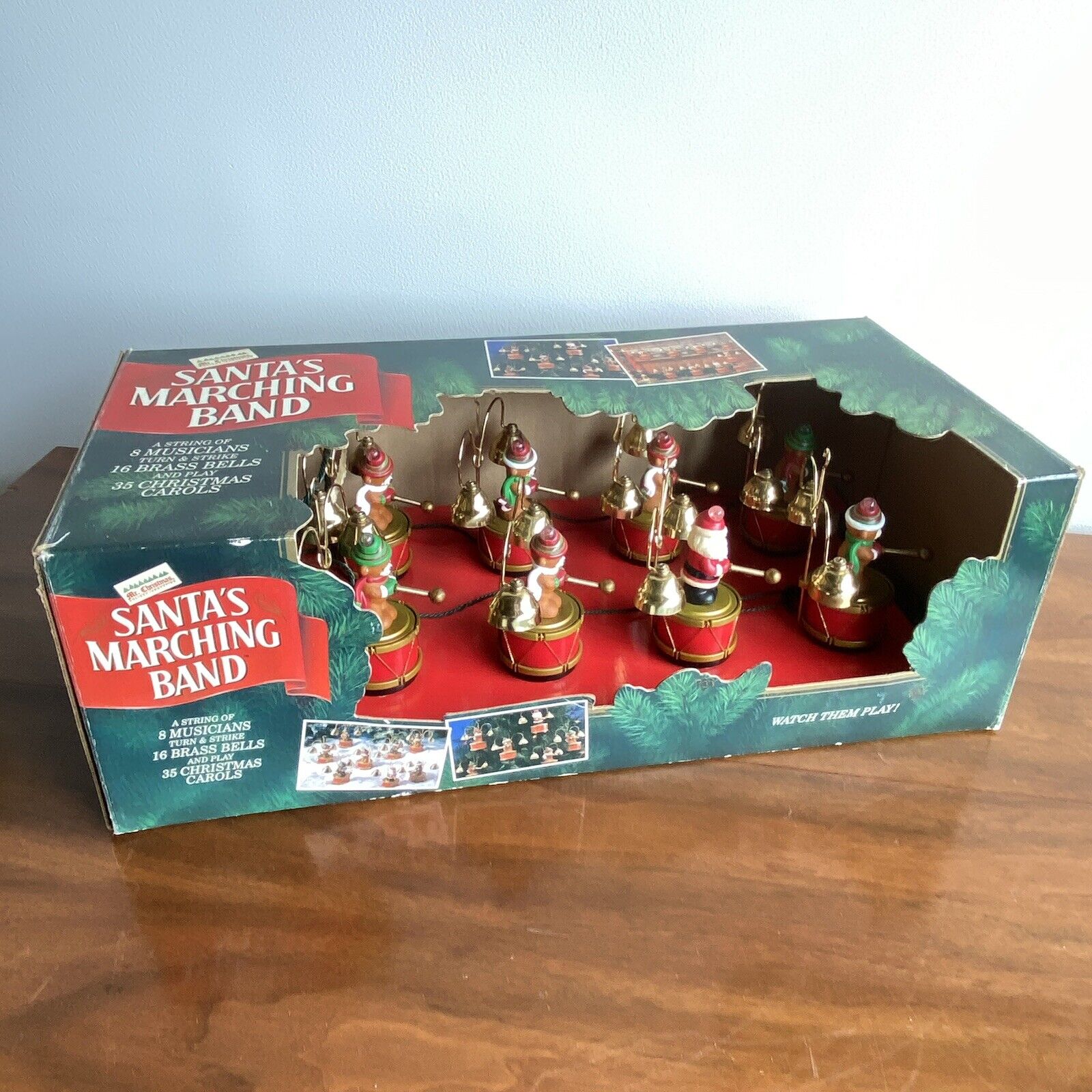 Vtg 1992 Santa’s Marching Band Mr. Christmas 16 Bells  35 Songs-Works New In Box