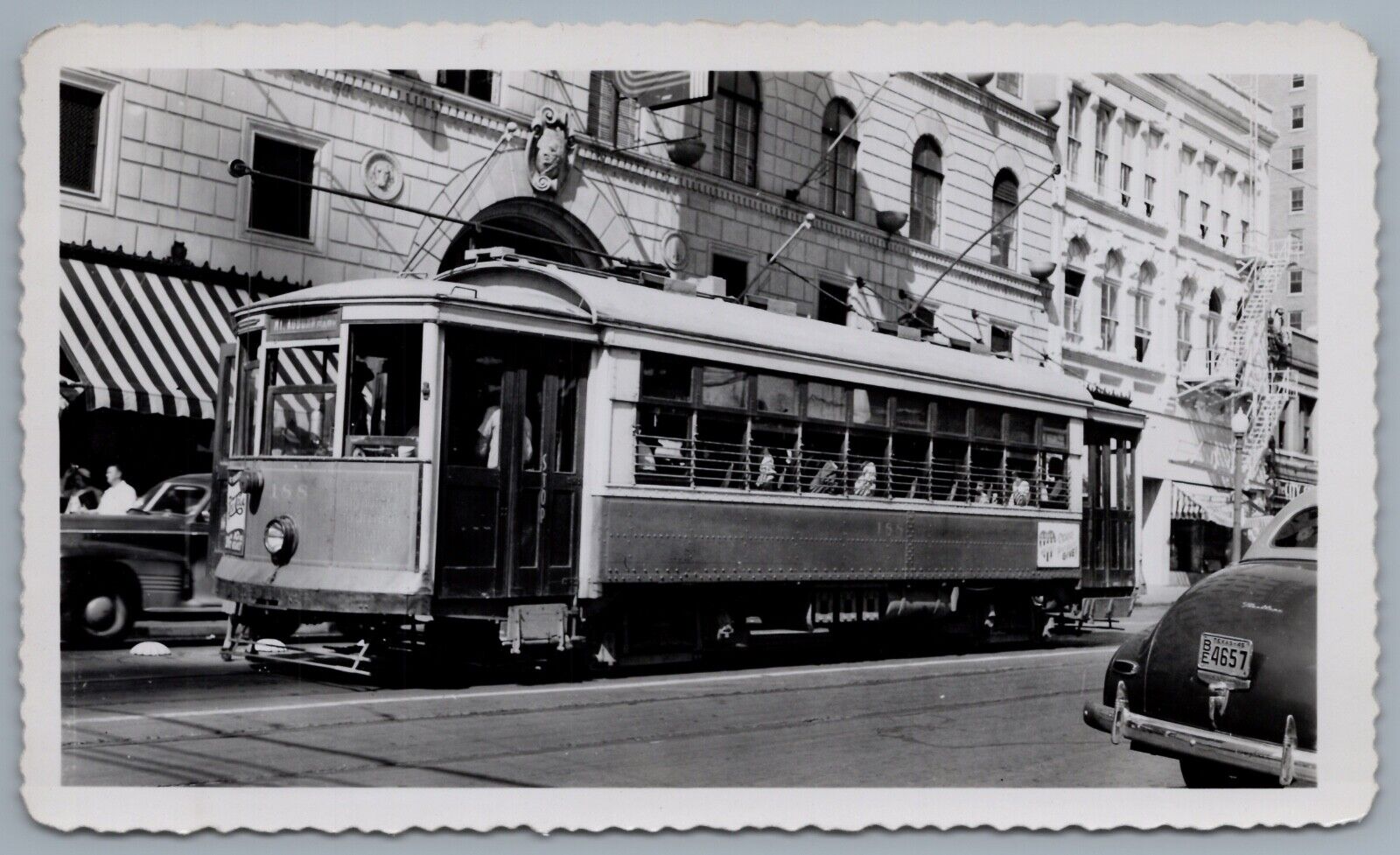 Trolley Photo - Texas Electric Railway #188 Interurban Streetcar 1930s Dallas TX