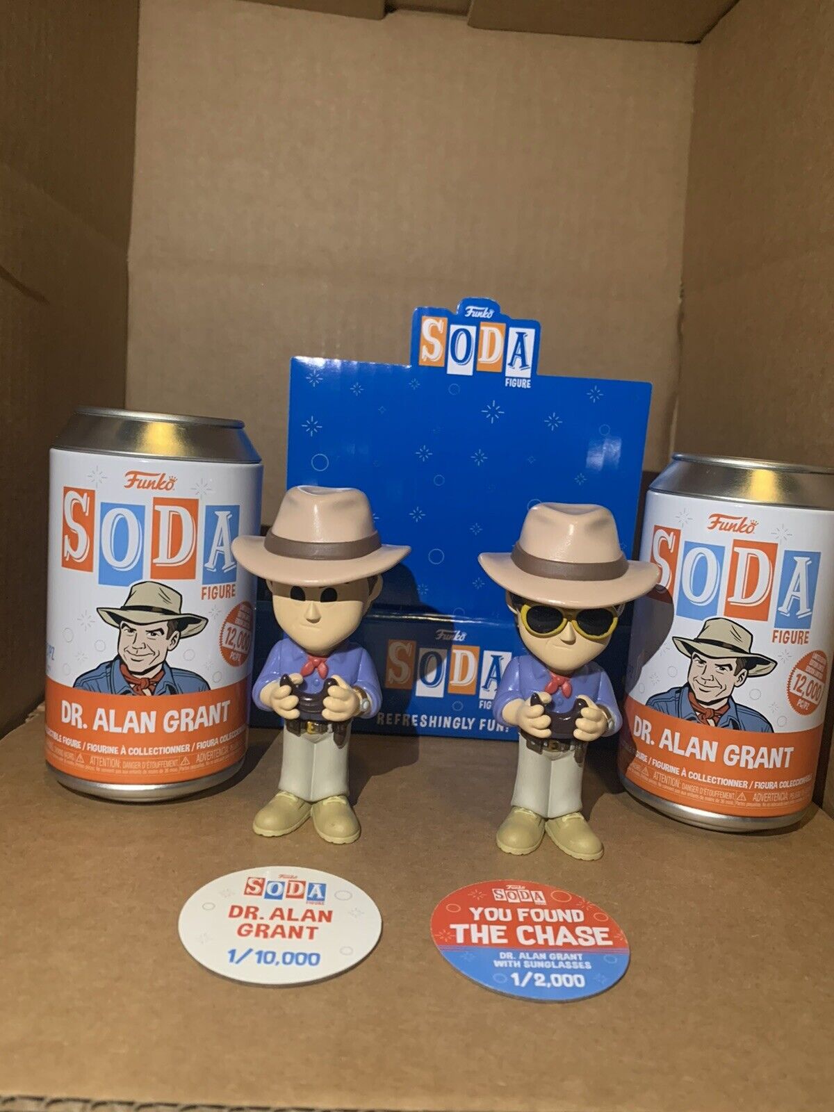 Funko Pop Soda Dr Alan Grant With Sunglasses CHASE AND COMMON 