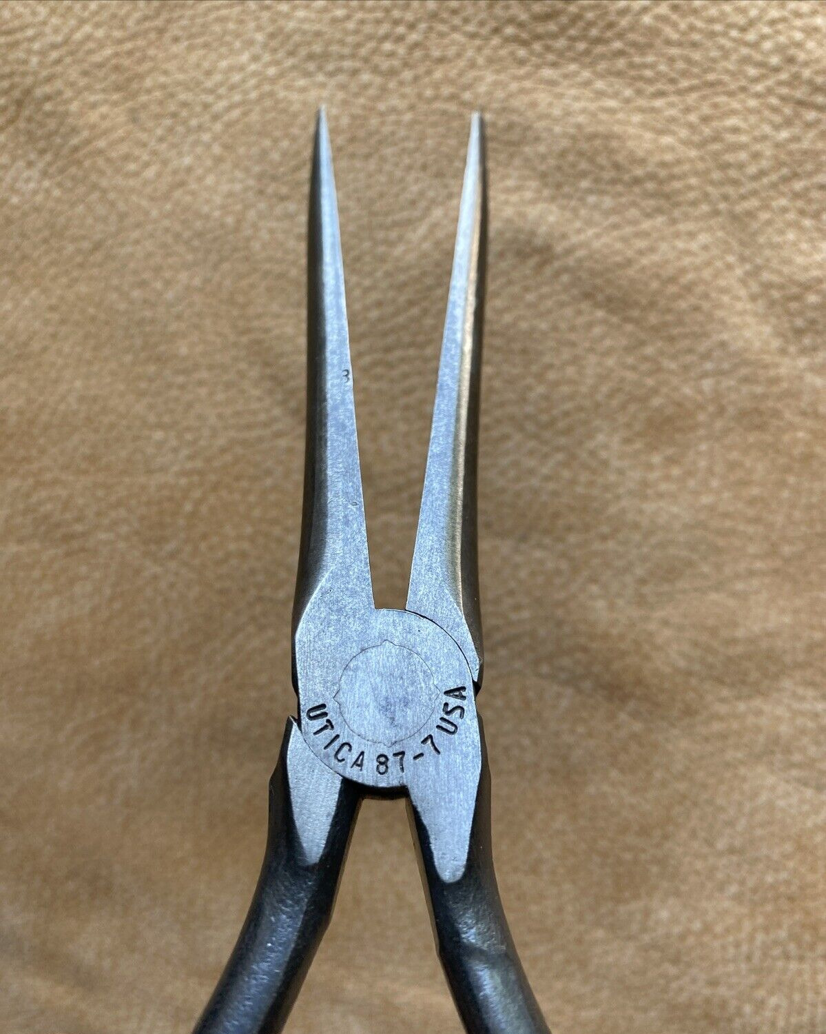 Vtg. Pair of Utica 87-7 Duckbill Pliers USA Smooth Jaw (Good Working Condition)