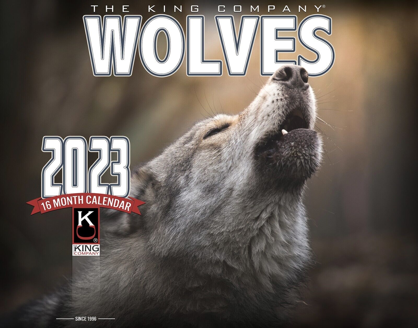 2023 Wolves Wolf Wall Calendar By The King Company Free Shipping For