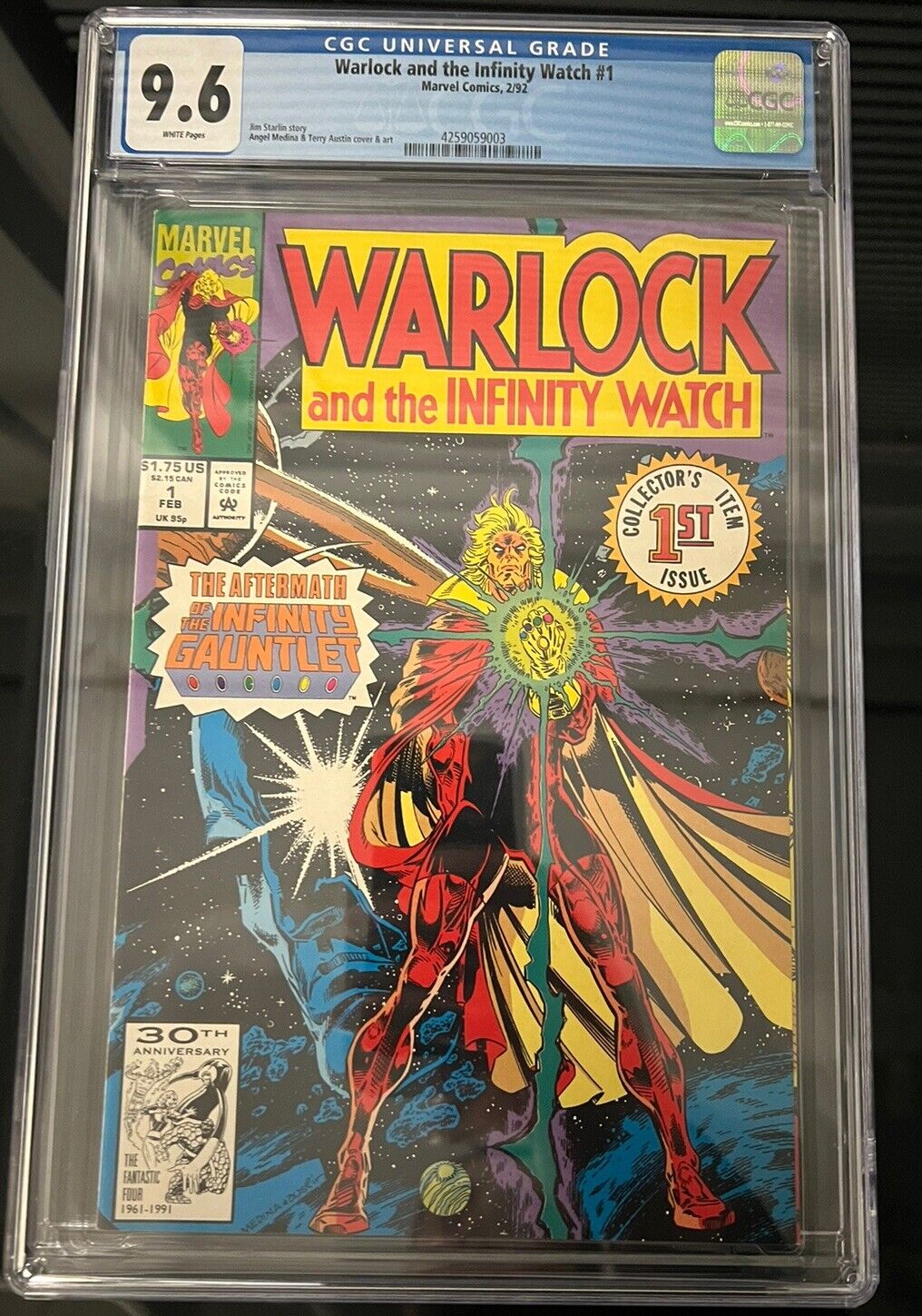 Warlock and the Infinity Watch #1 CGC 9.6 1992 4259059003