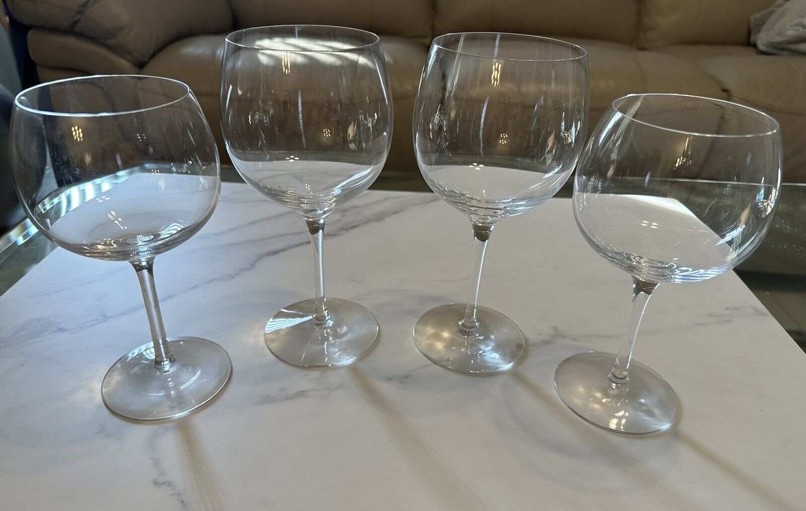 Tiffany & Co Crystal Wine Glasses Set of 4