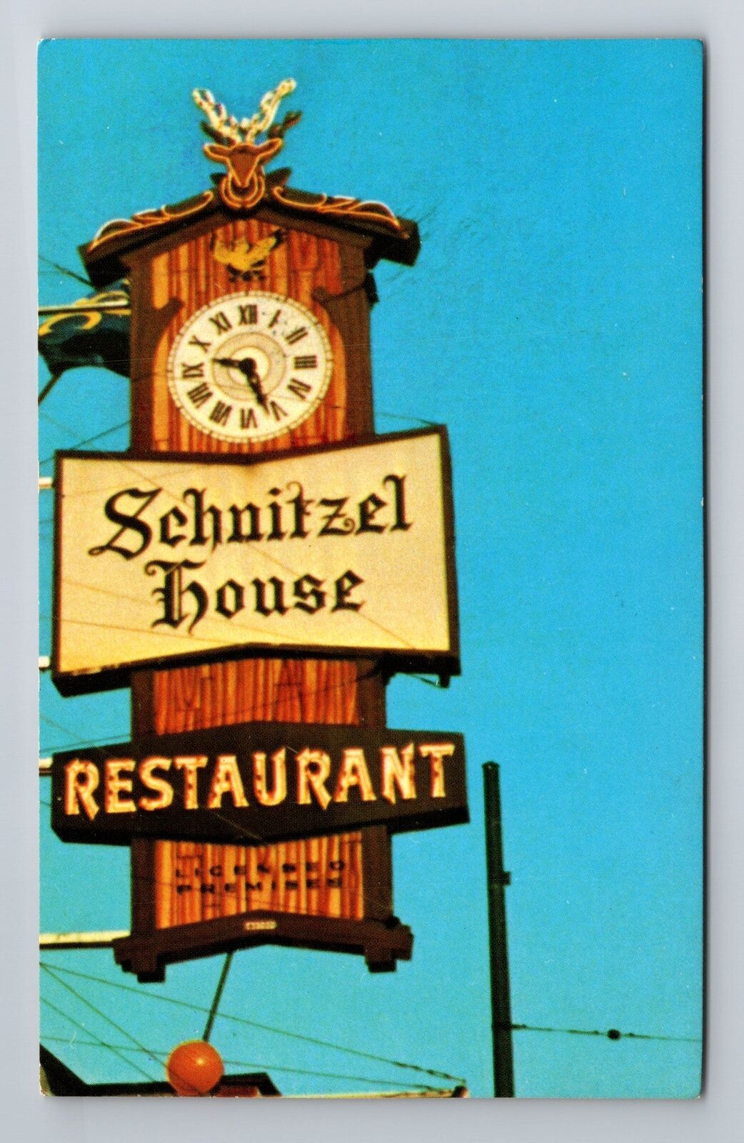 Vancouver-British Columbia, the Schnitzel House, Advertising, Vintage Postcard
