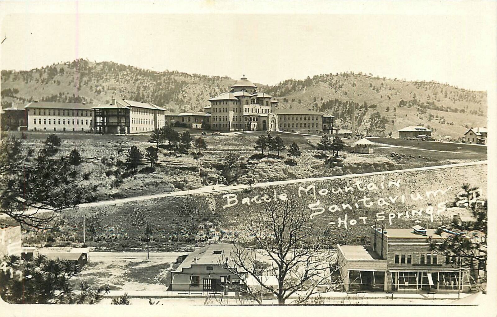 Postcard C-1910 South Dakota Battle Mountain Sanitarium Hot Springs SD24-647