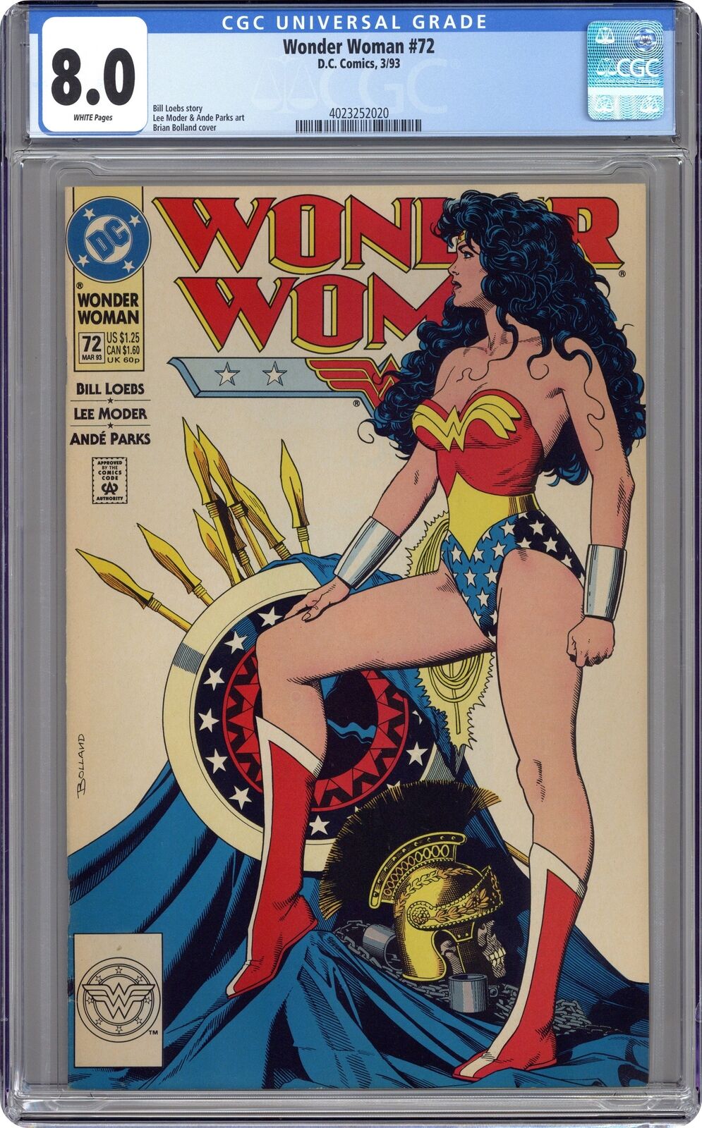 Wonder Woman #72 CGC 8.0 1993 4023252020