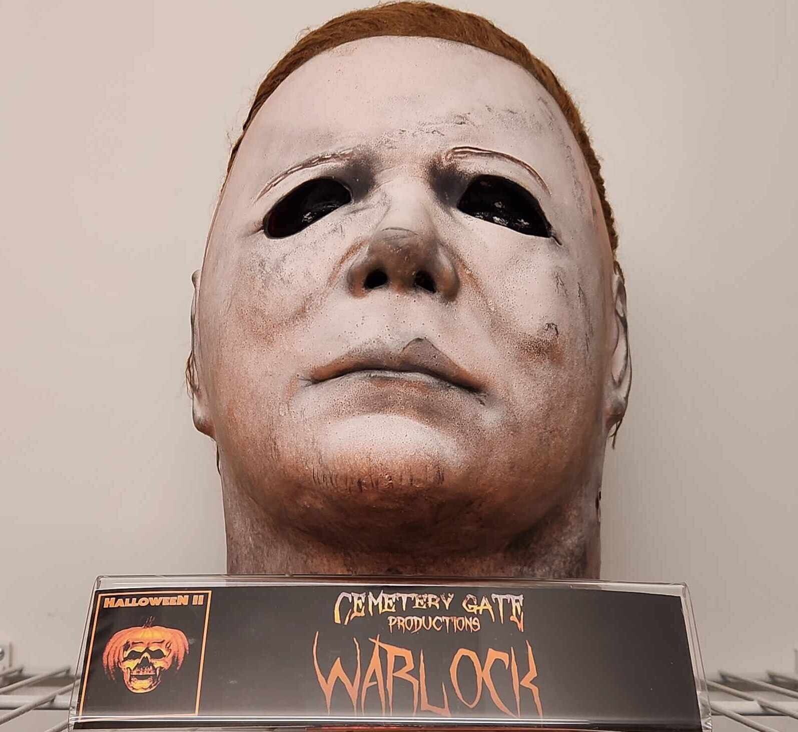 NEW CEMETERY GATES PRODUCTIONS HALLOWEEN 2 WARLOCK MICHAEL MYERS MASK 25